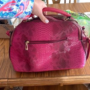 Wilson’s purse faux crocodile print